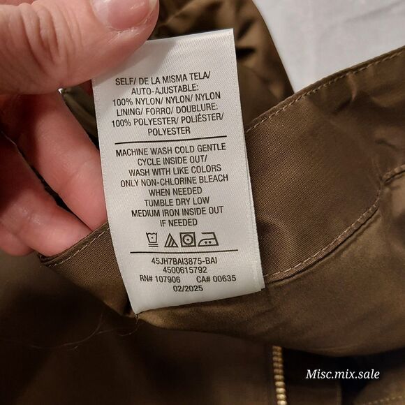 NWT $195 HUDSON WOMEN Grace Ann Micreaux Mini Skirt in Basin size 28 olive nylon - Picture 11 of 16